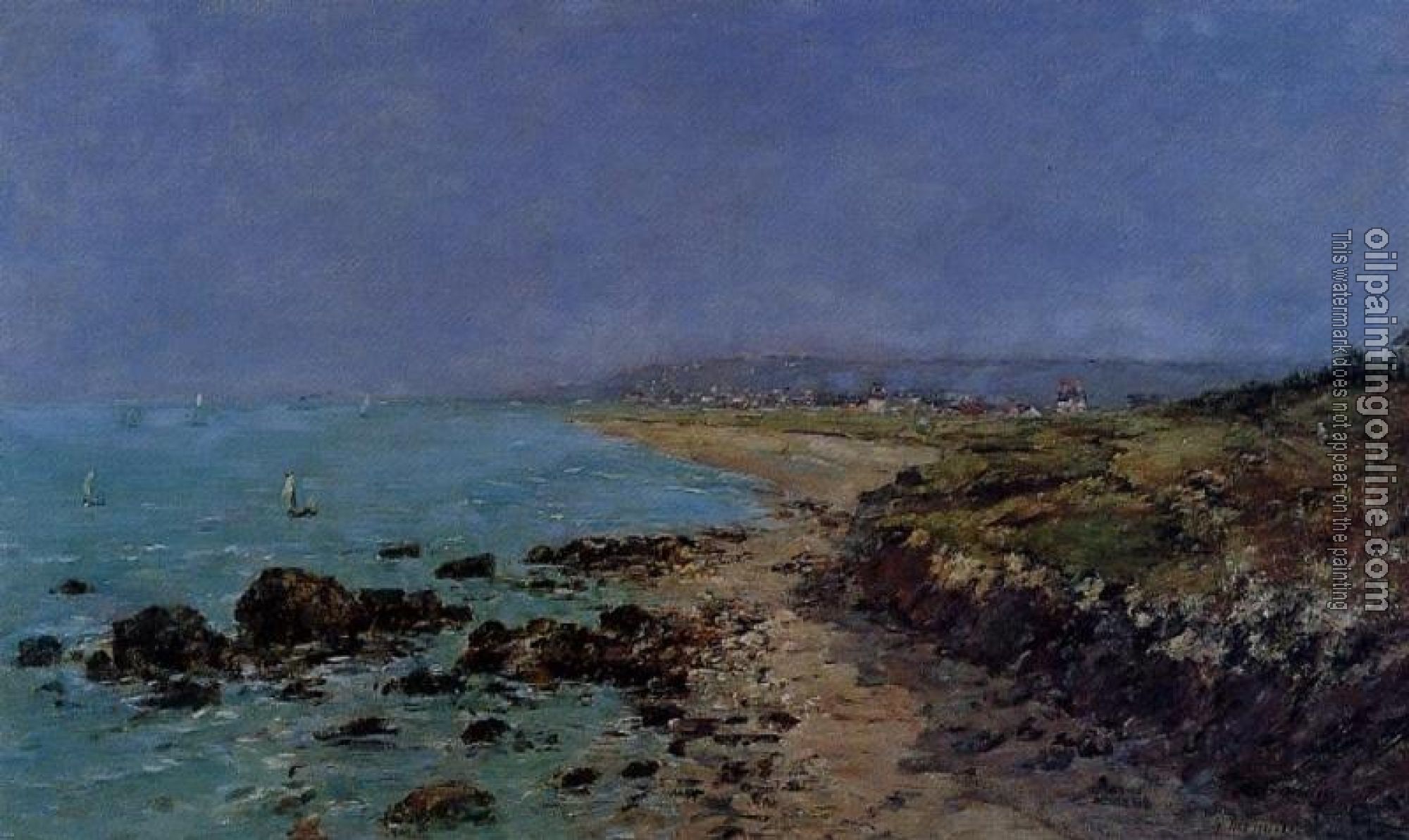 Boudin, Eugene - Douarnenez, the Shore and the Bay